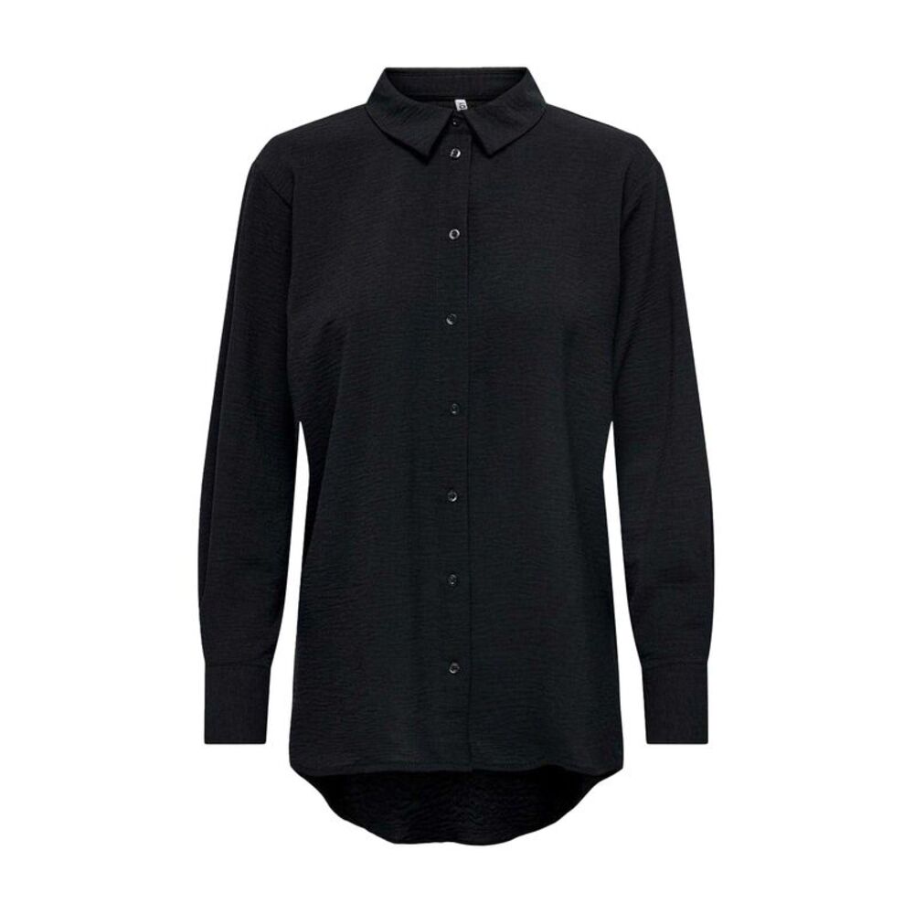 Only Womens/Ladies Collared 3/4 Sleeve Shirt / Black